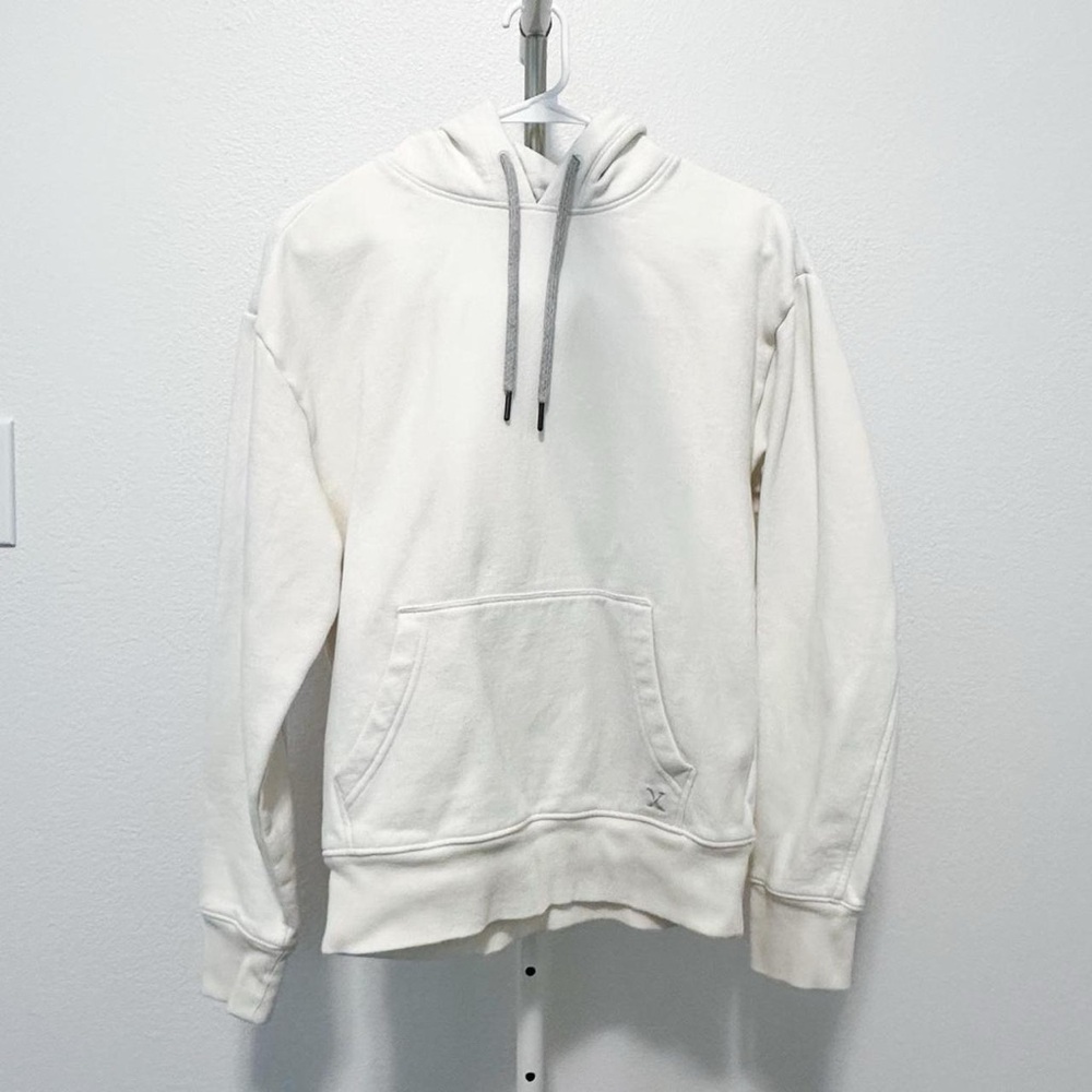 Express Men’s Relaxed Fit Hoodie in White